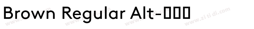 Brown Regular Alt字体转换